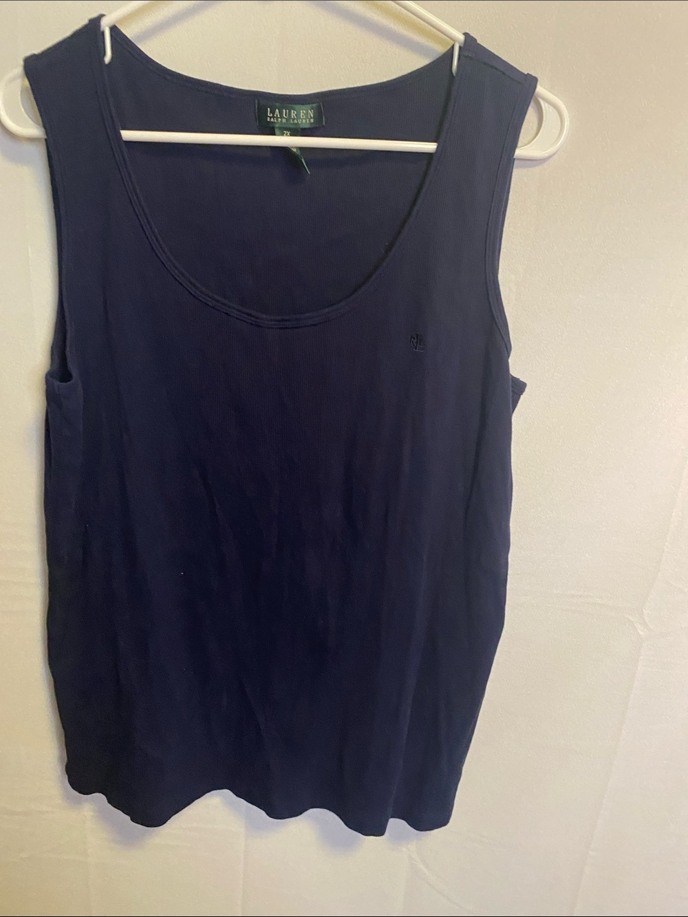 Lauren Ralph Lauren Navy Scoop Neck Tank Top